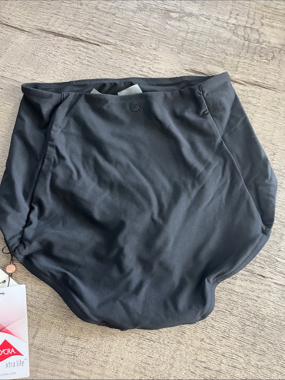 Calia Black Tummy Control High-Rise Swim Bottom XS - Picture 3 of 4